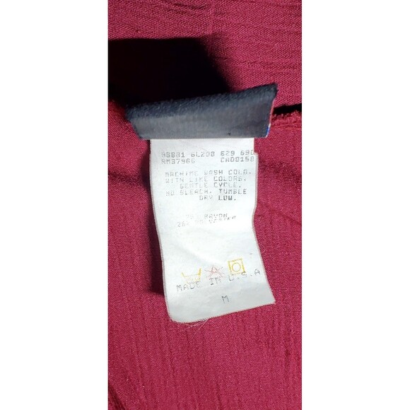 Maroon Open Front Knit Cardigan – Women’s Medium – Resort-Ready Swim Cover-Up - Picture 4 of 9